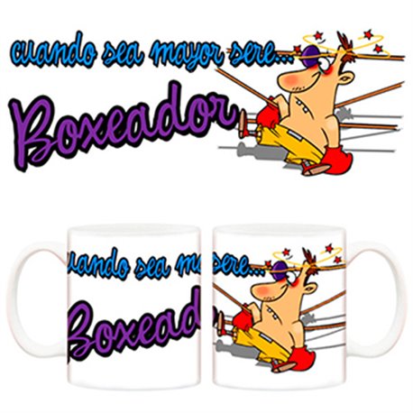 Taza cuando sea mayor seré boxeador