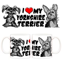 Taza I love my Yorkshire Terrier perro