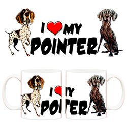 Taza I love my Pointer 2 perro