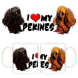 Taza I love my Pekines perro