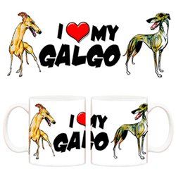 Taza I love my Galgo perro