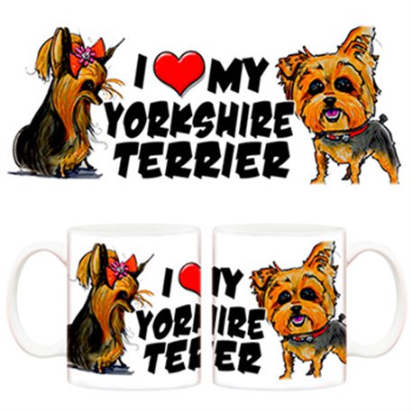 Taza I love my Yorkshire Terrier 2 perro