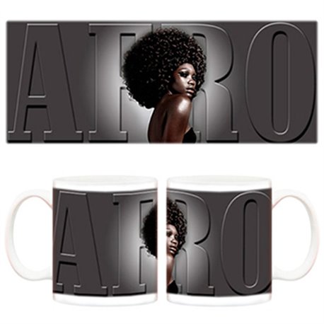 Taza Modelo con pelo afro