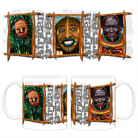 Taza Personas de tribus africanas continente africano