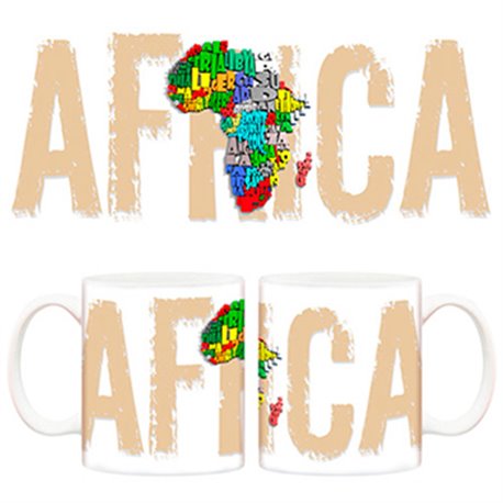 Taza África lugares del mundo