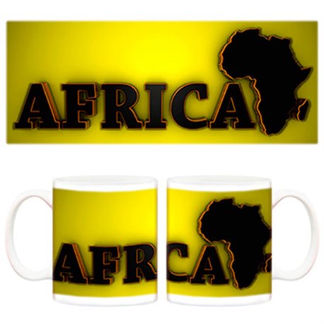 Taza África continente mundo