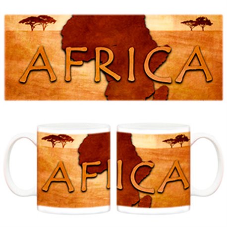Taza África continente paisaje