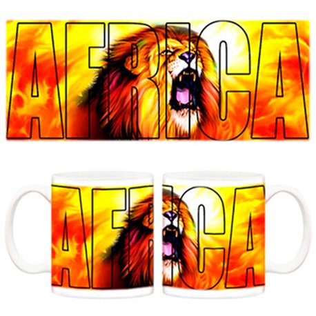 Taza África león