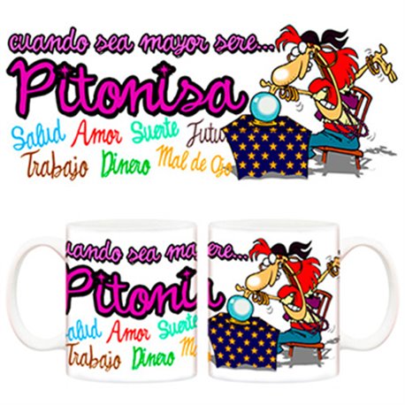 Taza Cuando sea mayor seré pitonisa