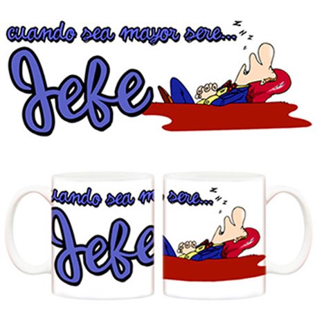 Taza Cuando sea mayor seré jefe