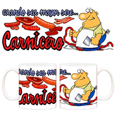 Taza Cuando sea mayor seré carnicero