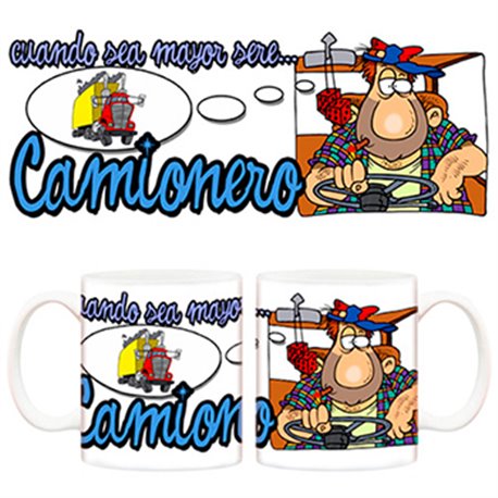 Taza Cuando sea mayor seré camionero
