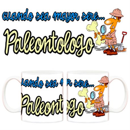 Taza Cuando sea mayor seré paleontólogo
