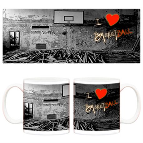 Taza I love Basketball canasta