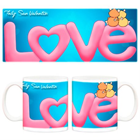Taza Feliz San Valentín Love te quiero