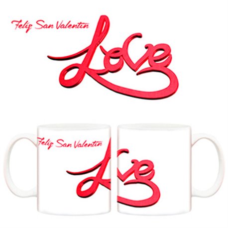 Taza Feliz San Valentín Love