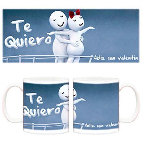Taza Feliz San Valentín Te quiero regalo especial enamorados