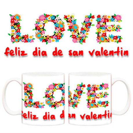 Taza Feliz San Valentín Love amor
