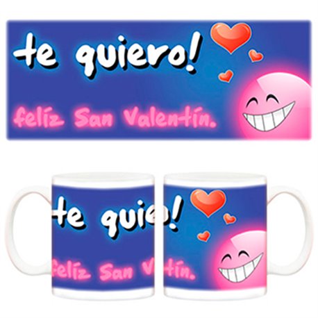 Taza Feliz San Valentín Te quiero regalo enamorados