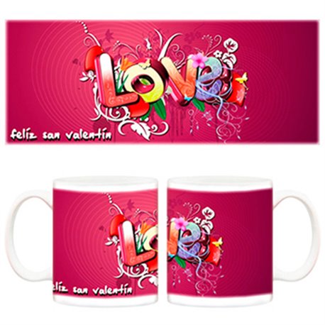 Taza Feliz San Valentín Love regalo