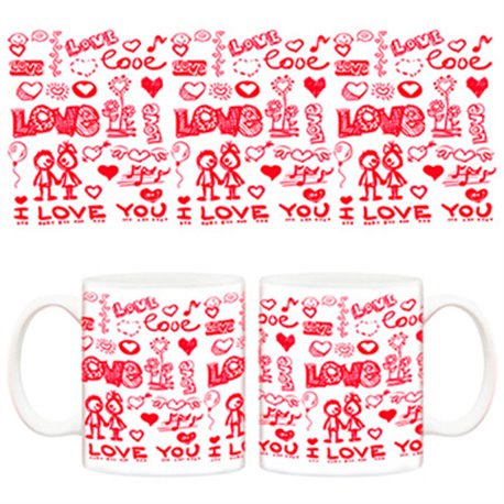 Taza Love Amor San Valentín