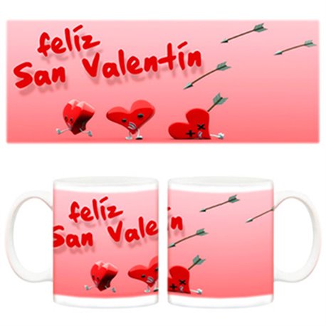 Taza Feliz San Valentín día del amor