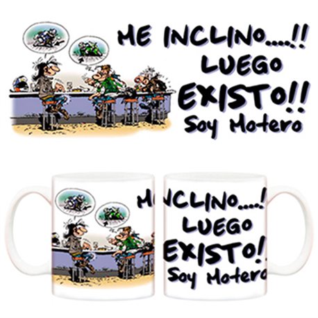 Taza de Motero luego existo