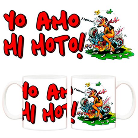 Taza de Motero Amo mi moto