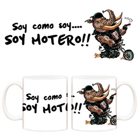 Taza de Motero soy como soy