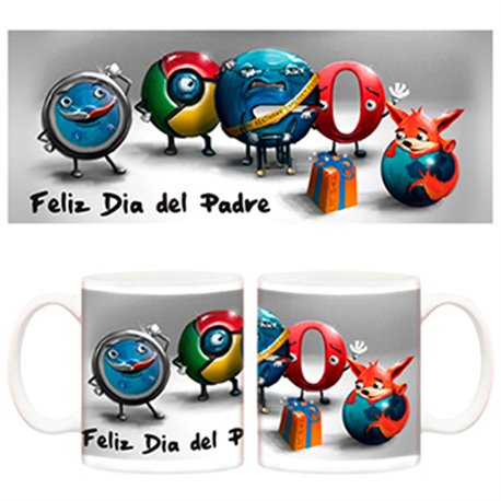 Taza Feliz día del Padre chrome firefox explorer opera