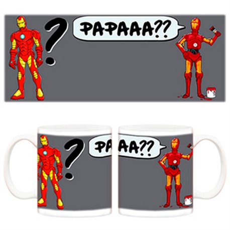 Taza Star Wars C-3PO Iron Man padre