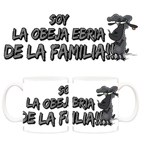 Taza Soy la obeja ebria de la familia