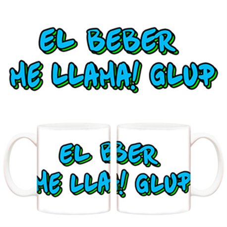 Taza El beber me llama! Glup