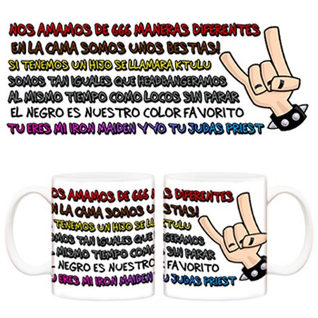 Taza Amor Heavy, Amor San Valentín
