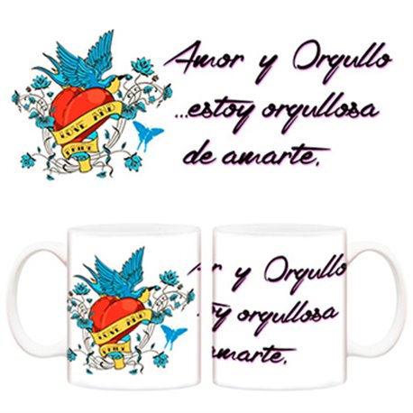 Taza para mi novio amor y orgullo, estoy orgullosa de amarte