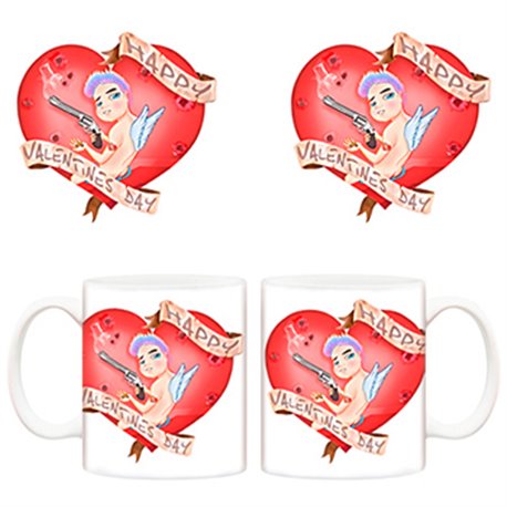 Taza de amor Happy Valentines day