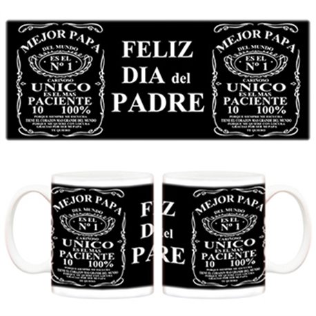 Taza Día del padre mejor papa el mas paciente