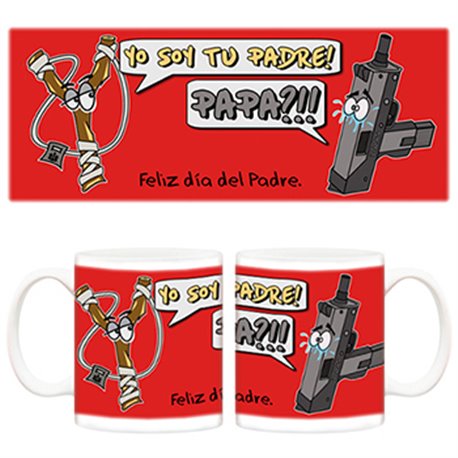 Taza Día del padre tirachinas