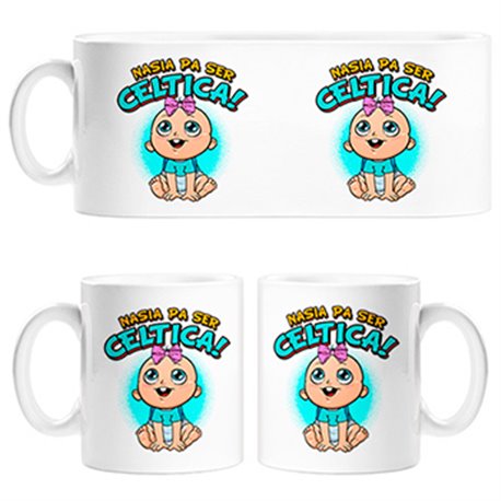 Tazas nacida para ser Céltica Celta fútbol