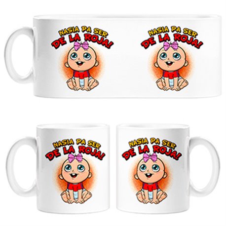 Tazas nacida para ser de La Roja Selección España fútbol