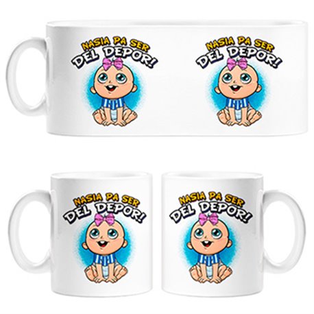 Tazas nacida para ser del Depor Coruña fútbol