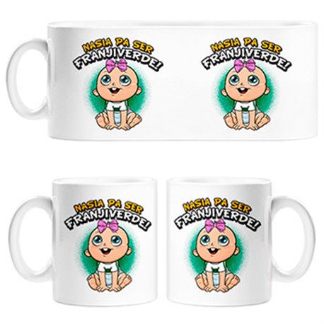 Tazas nacida para ser Franjiverde Elche fútbol