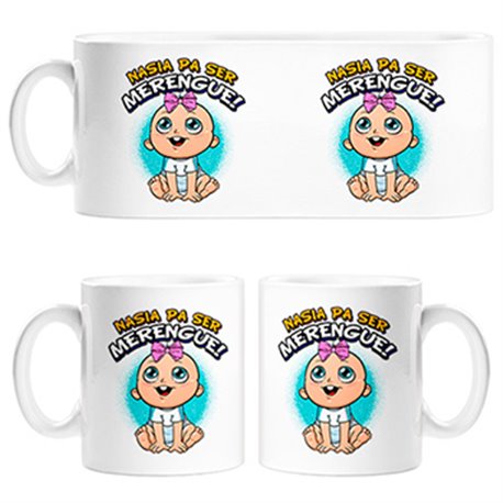 Tazas nacida para ser Merengue Madrid fútbol