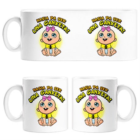 Tazas nacida para ser una Ganxeta Reus fútbol