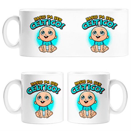 Tazas nacido para ser Céltico Celta fútbol