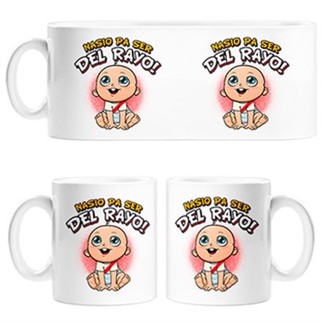 Tazas nacido para ser del Rayo Vallecano fútbol