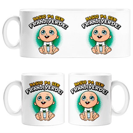 Tazas nacido para ser Franjiverde Elche fútbol