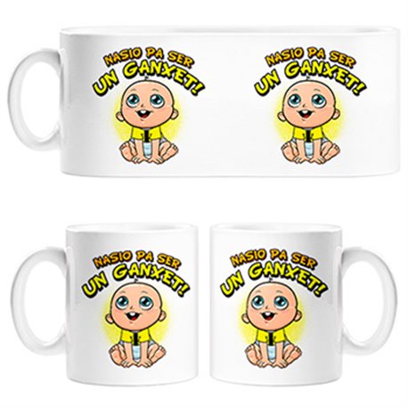 Tazas nacido para ser Ganxet Reus fútbol