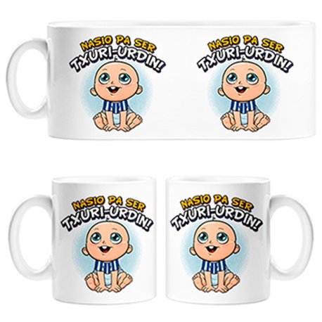 Tazas nacido para ser Txuri Urdin La Real fútbol