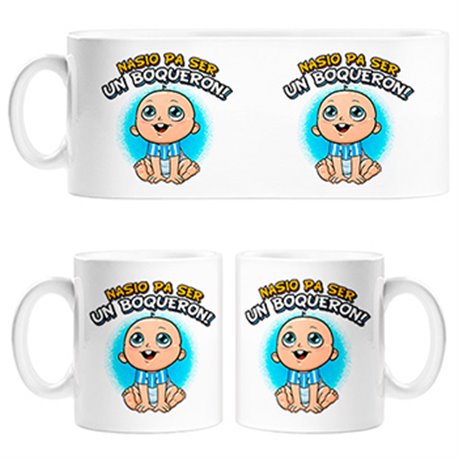 Tazas nacido para ser un Boquerón Málaga fútbol